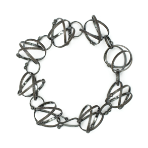Mobius Link Bracelet
Sterling silver, OX  7.5” L
BRMB01-OX